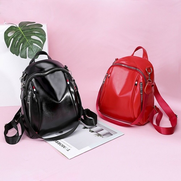 Private Label Bags Convertible Backpack Shoulder Bag Rucksack Black